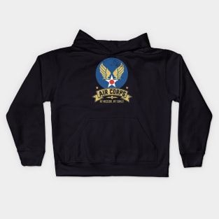 Air Corps - My Mission My Family Kids Hoodie